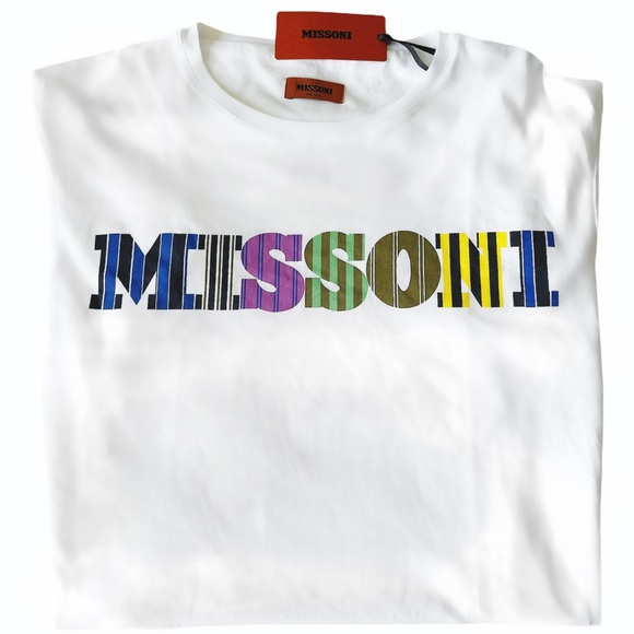 SALE 💥 MISSONI Logo Cotton T-Shirt NWT